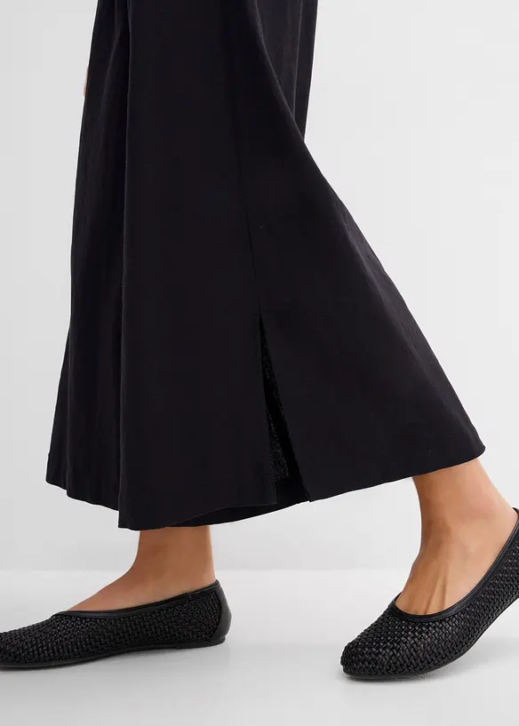 Pantaloni a palazzo in misto lino, bonprix