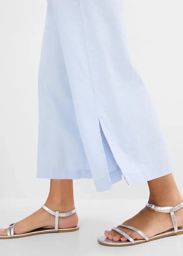 Pantaloni a palazzo in misto lino, bonprix