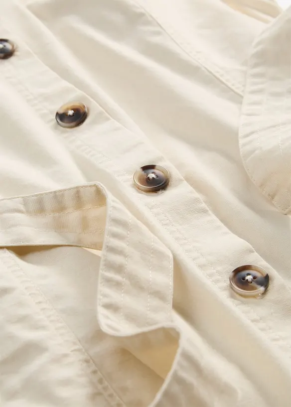 Gilet di cotone con cintura, bonprix