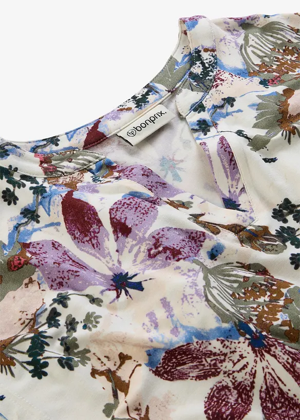 Tunica a maniche corte in viscosa fluente, bonprix