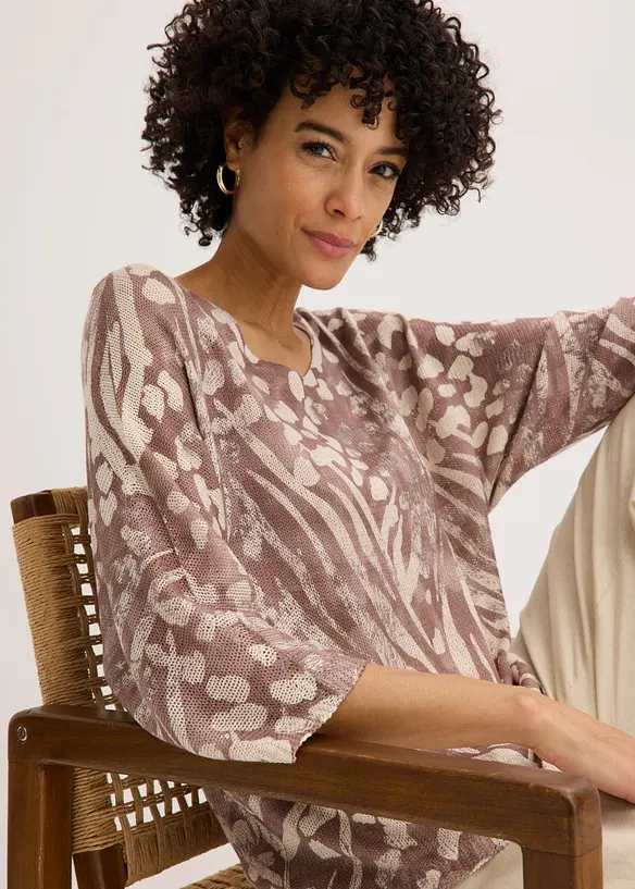 Maglione con maniche a pipistrello, bonprix