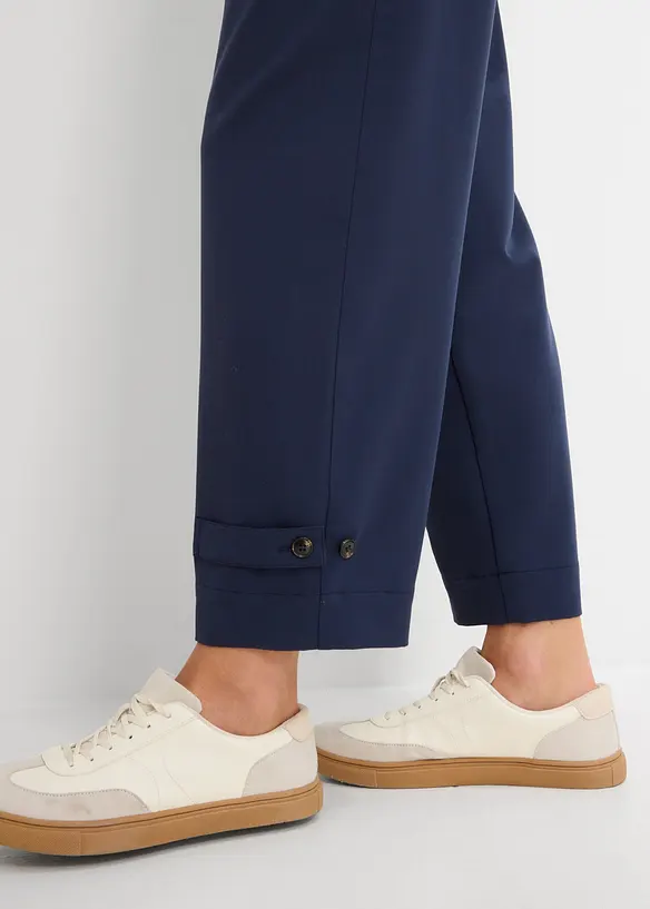 Pantaloni barrel in misto viscosa, bonprix