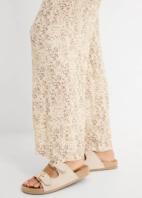 Pantaloni con elastico in vita in viscosa fluente, bonprix