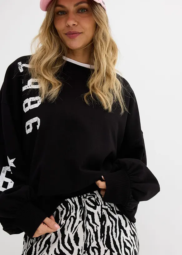 Pantaloni con elastico in vita in viscosa fluente, bonprix