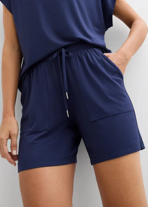 Maglia e shorts in misto viscosa morbido (set 2 pezzi), bonprix