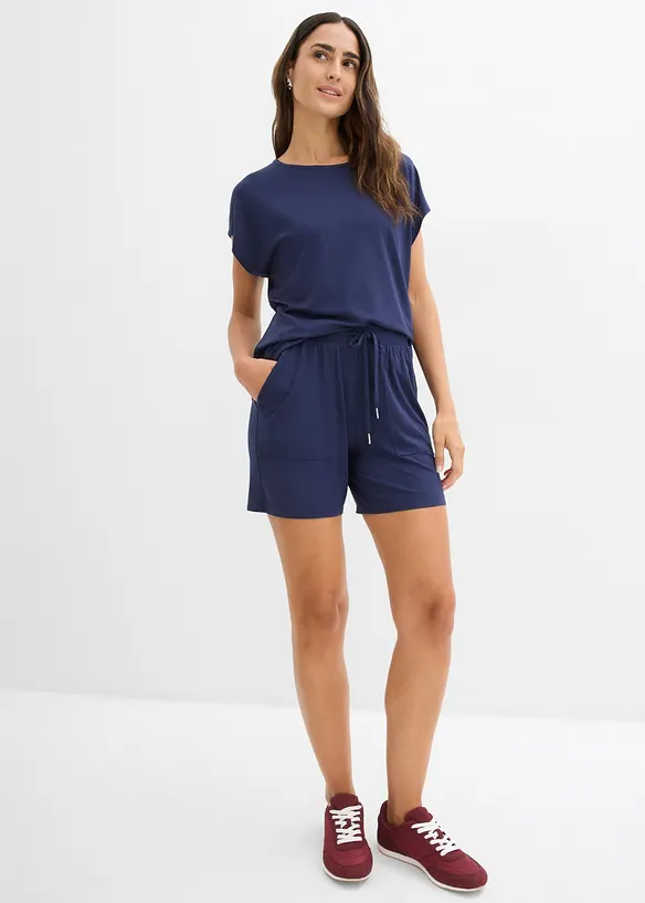 Maglia e shorts in misto viscosa morbido (set 2 pezzi), bonprix