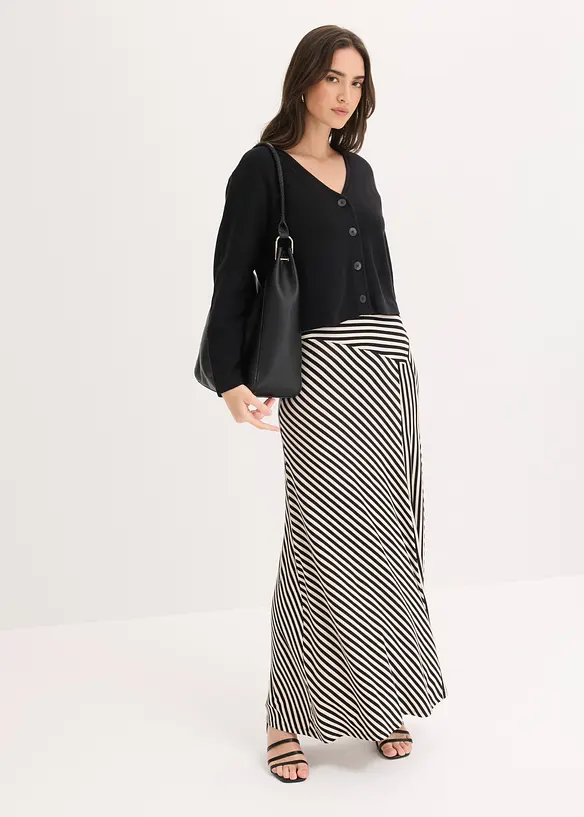 Gonna in jersey di misto viscosa, bonprix