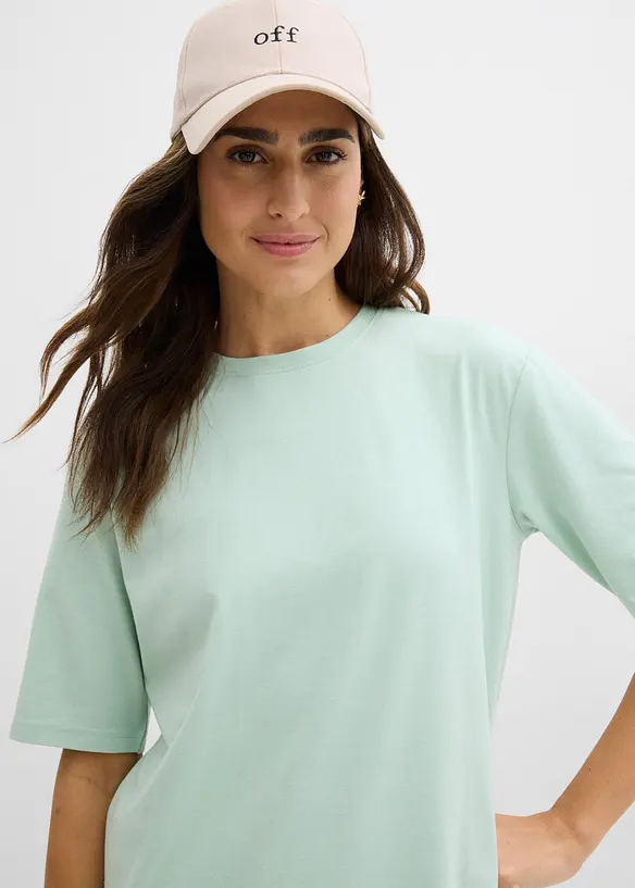 T-shirt e ciclisti in cotone elasticizzato (set 2 pezzi), bonprix