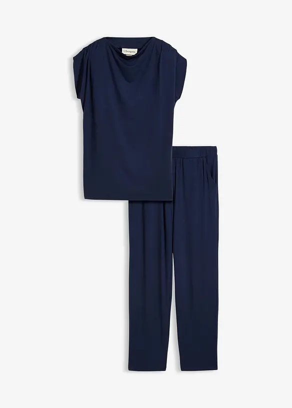 Maglia e pantaloni in misto viscosa  (set 2 pezzi), bonprix