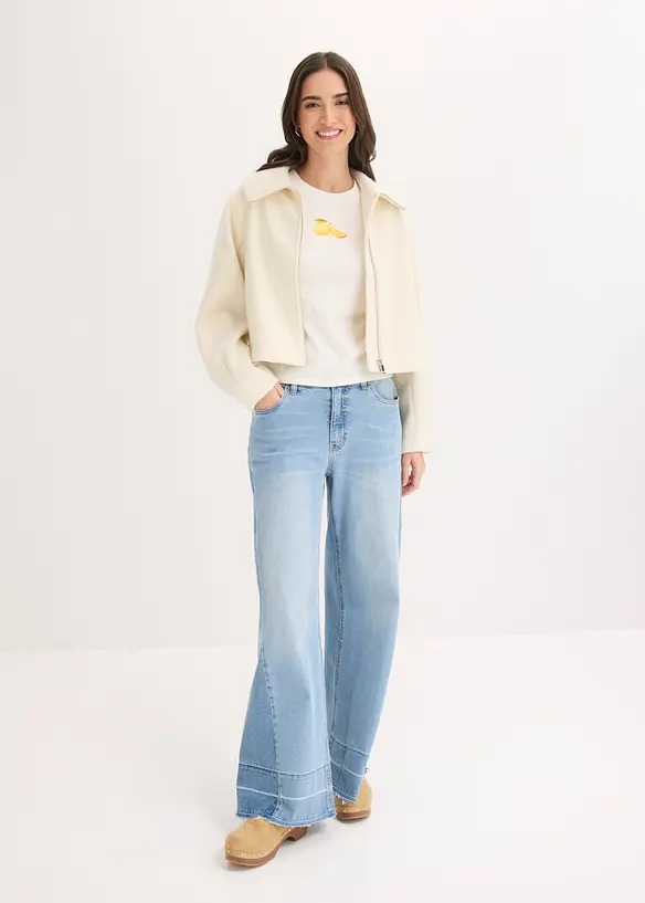 Maglia in cotone elasticizzato, bonprix