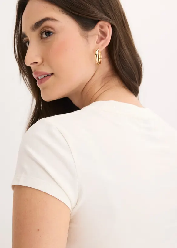 Maglia in cotone elasticizzato, bonprix