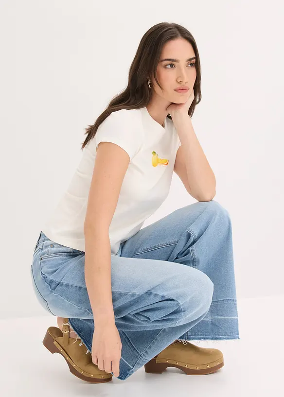 Maglia in cotone elasticizzato, bonprix