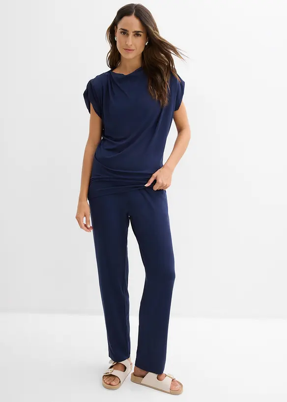 Maglia e pantaloni in misto viscosa  (set 2 pezzi), bonprix