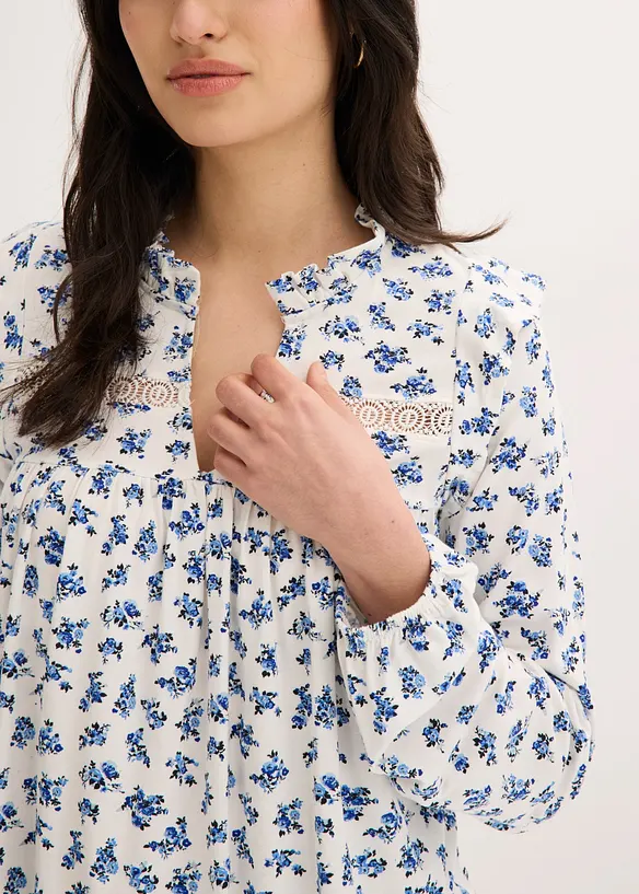 Maglia a maniche lunghe in misto viscosa, bonprix