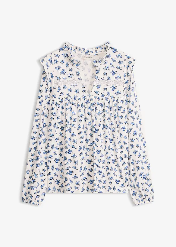 Maglia a maniche lunghe in misto viscosa, bonprix