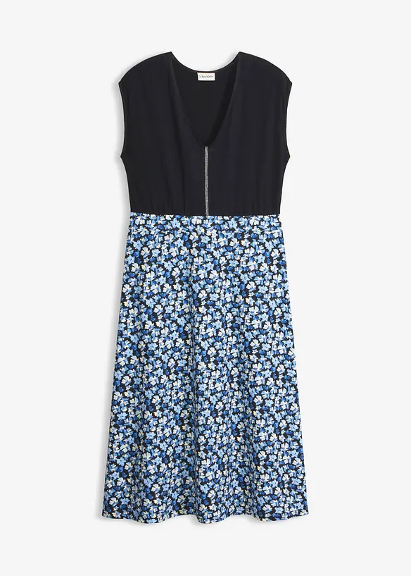 Abito midi in jersey di misto viscosa, bonprix