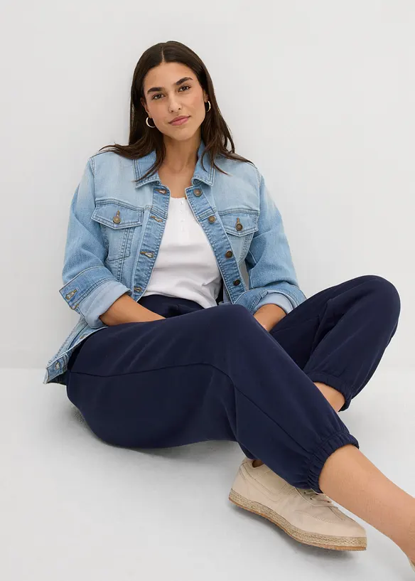 Pantaloni in felpa a palloncino, bonprix