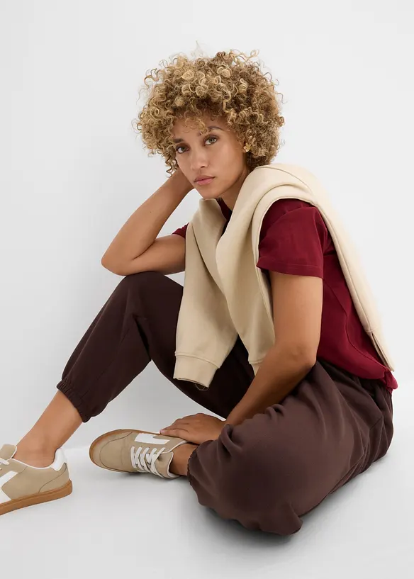 Pantaloni in felpa a palloncino, bonprix