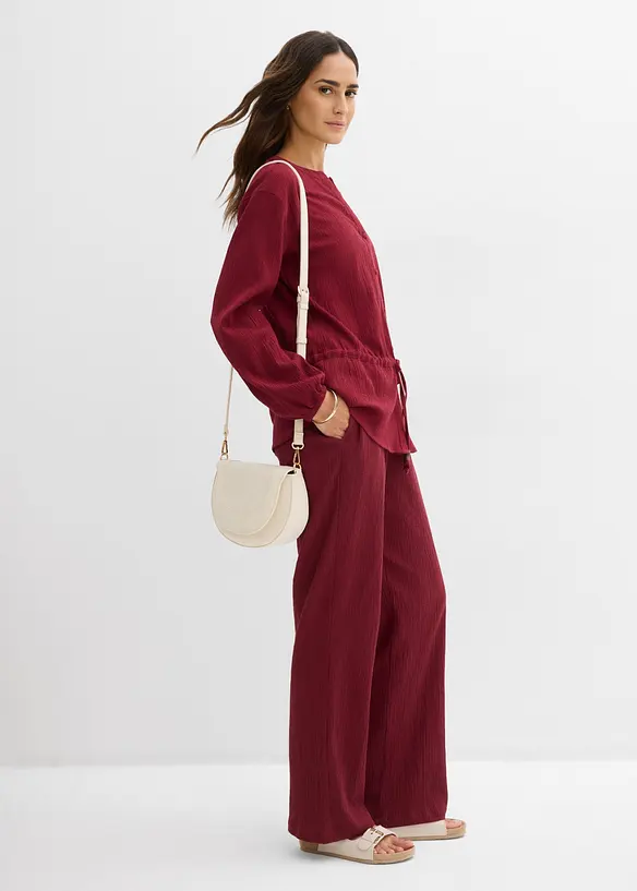 Blusa in crinkle strutturato, bonprix