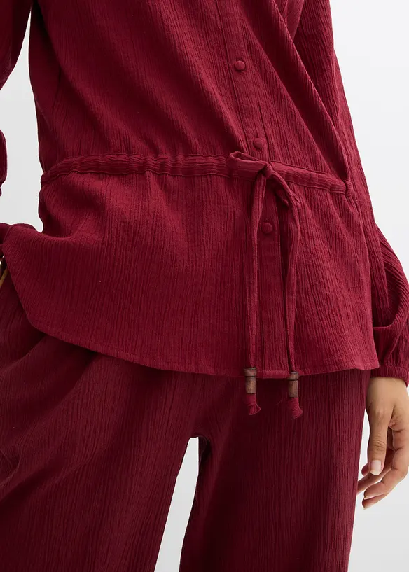 Blusa in crinkle strutturato, bonprix