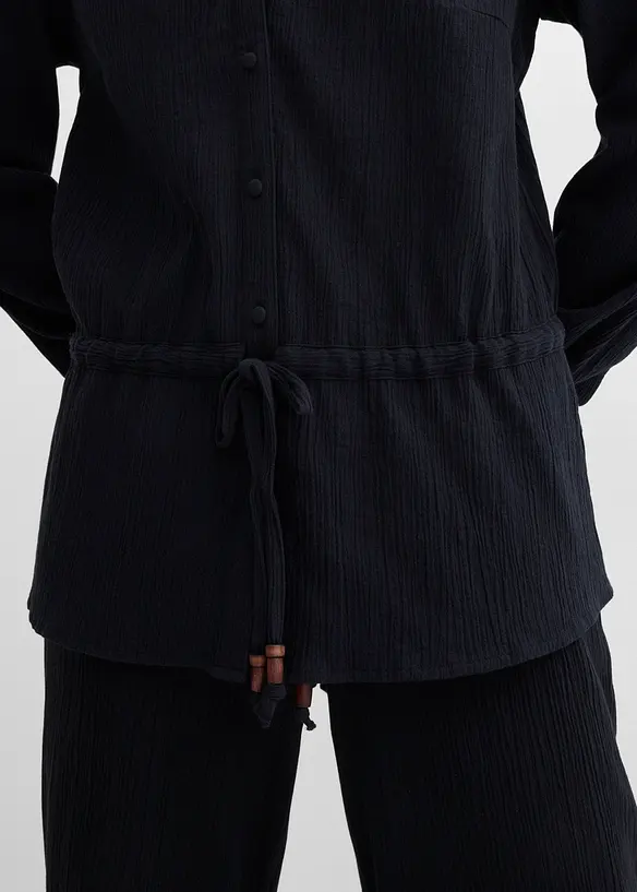 Blusa in crinkle strutturato, bonprix