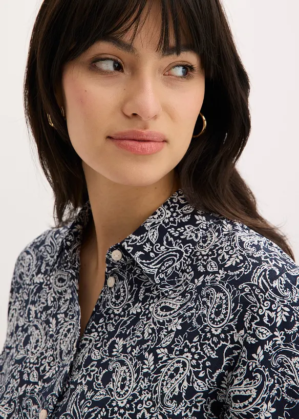 Camicetta in fine misto viscosa, bonprix