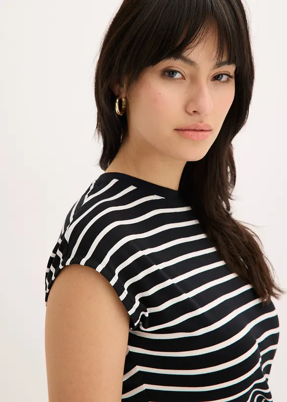 Maglia con drappeggio, bonprix