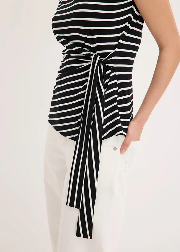 Maglia con drappeggio, bonprix