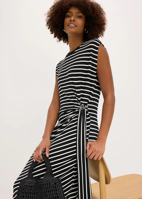 Abito di jersey con drappeggio, bonprix