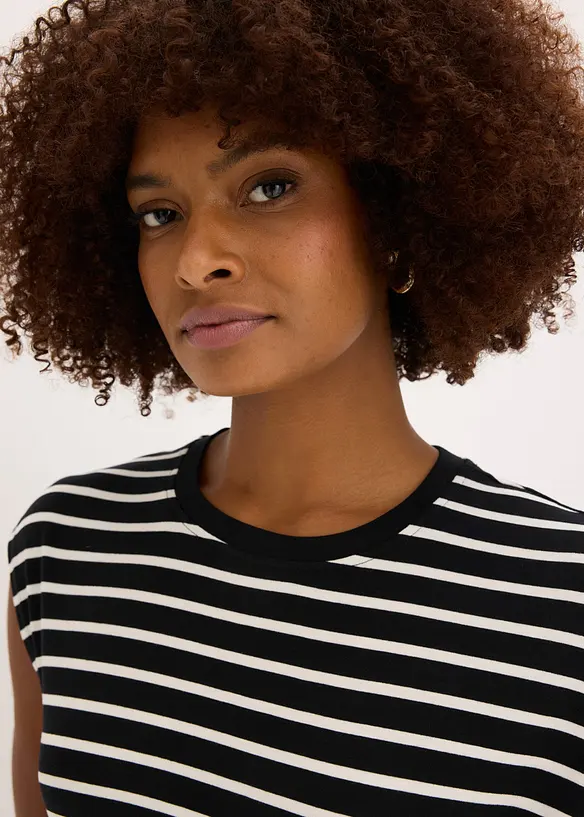 Abito di jersey con drappeggio, bonprix