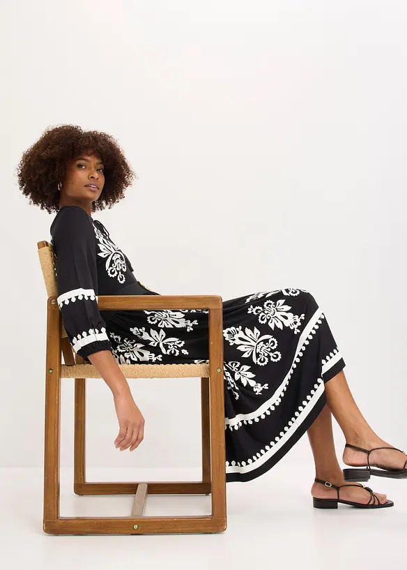 Abito in jersey di misto viscosa morbido, bonprix