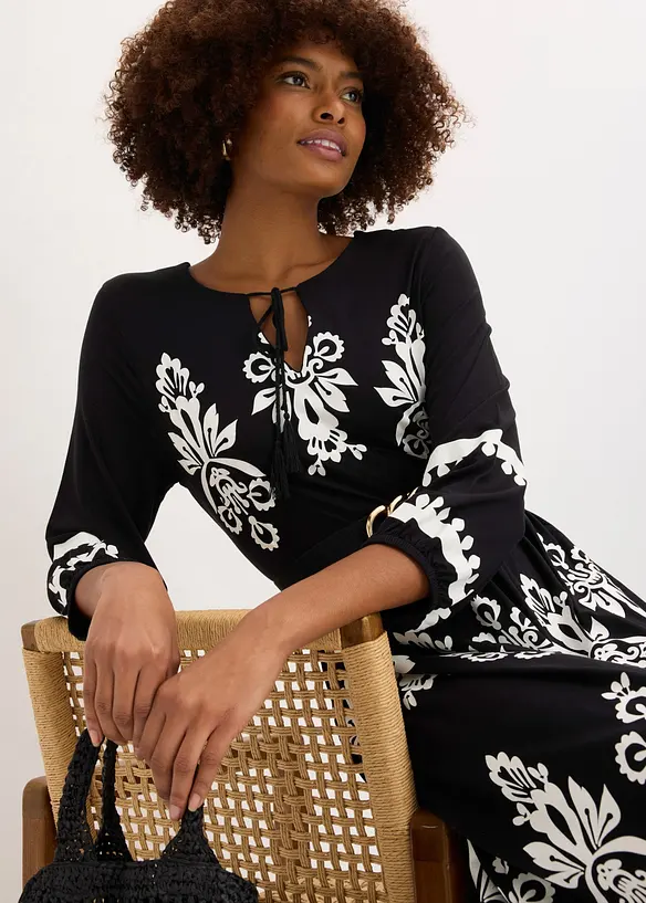 Abito in jersey di misto viscosa morbido, bonprix