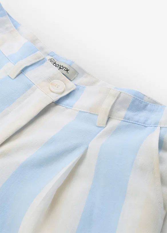 Pantaloni a palazzo effetto lino, bonprix