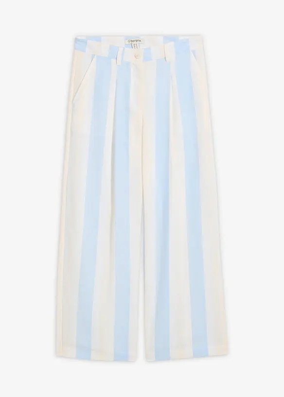 Pantaloni a palazzo effetto lino, bonprix