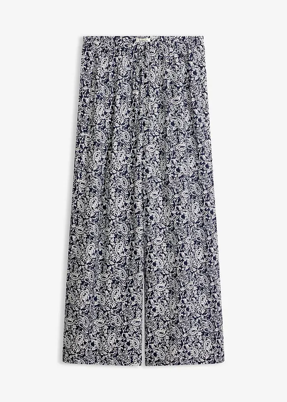 Pantaloni con elastico in vita in misto viscosa fine, bonprix