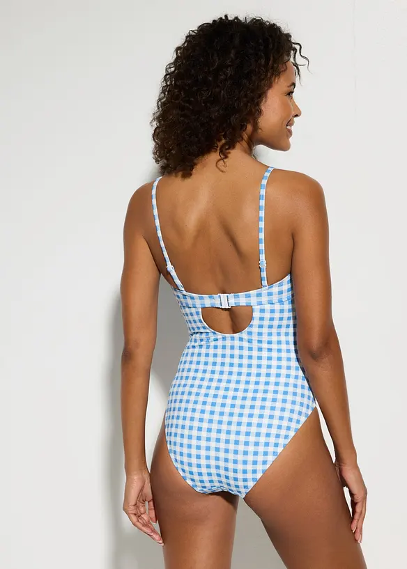 Costume intero a fascia con piccolo fiocco, bonprix