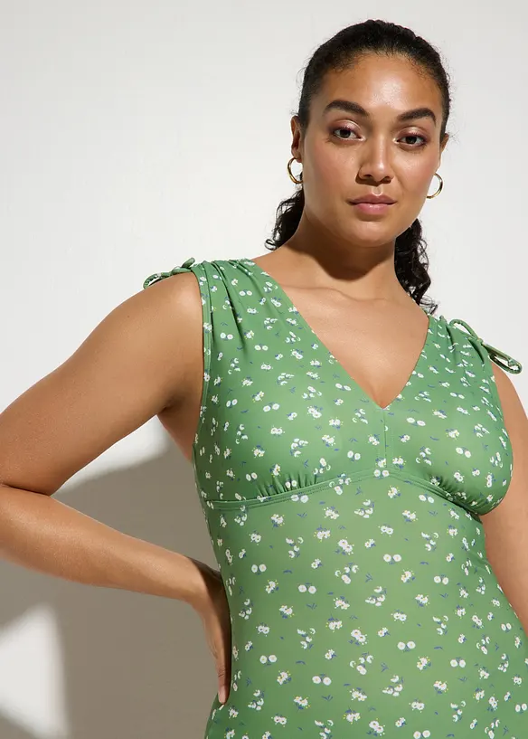 Costume intero con spalline larghe ed effetto modellante leggero, bonprix