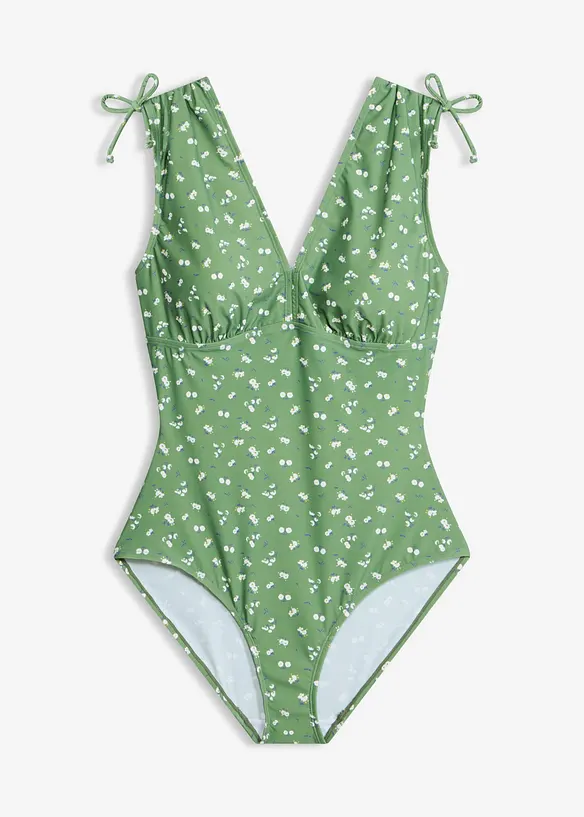 Costume intero con spalline larghe ed effetto modellante leggero, bonprix