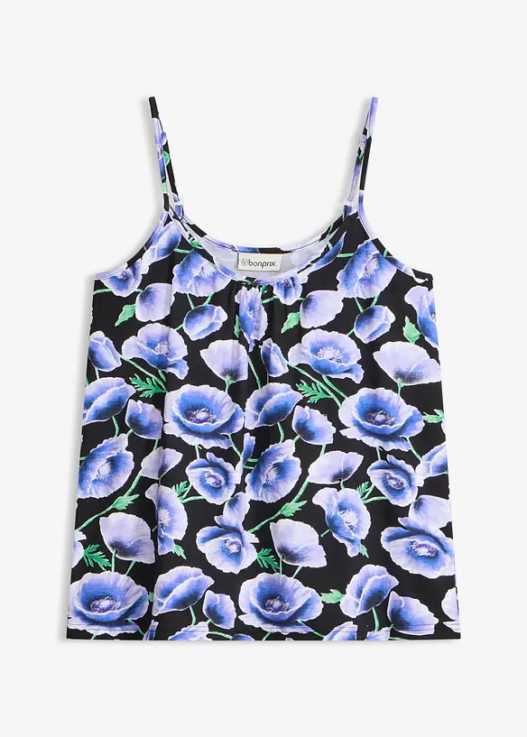 Top con spalline sottili in misto viscosa morbido, bonprix