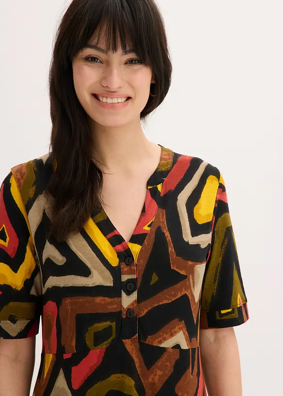 Abito lungo in morbido misto viscosa, bonprix