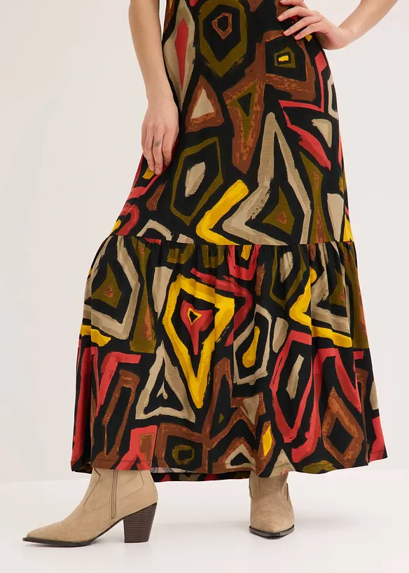 Abito lungo in morbido misto viscosa, bonprix