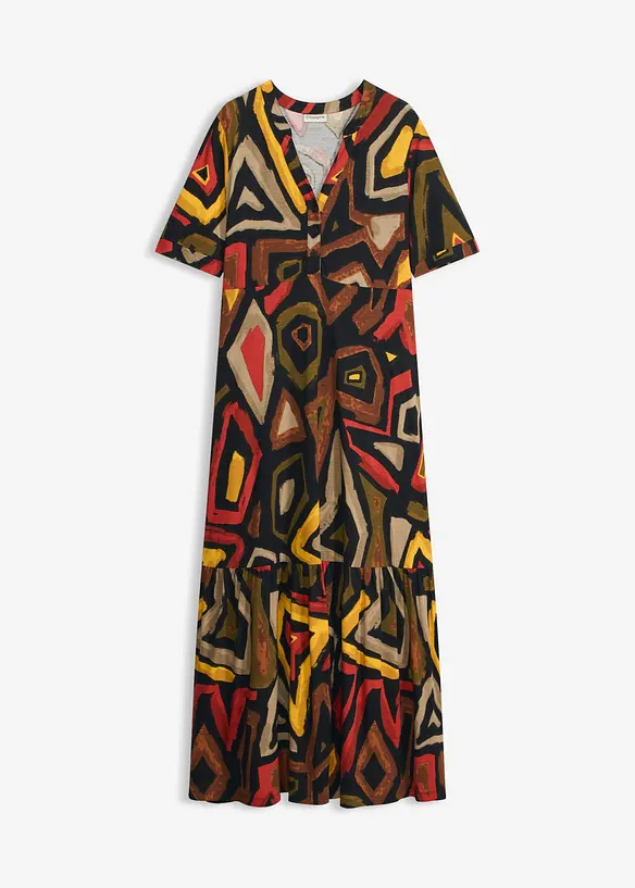 Abito lungo in morbido misto viscosa, bonprix