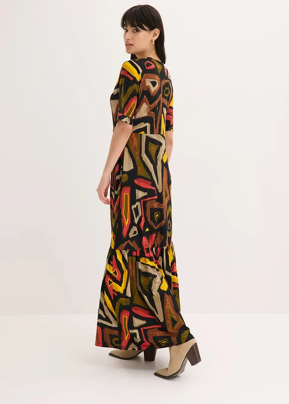 Abito lungo in morbido misto viscosa, bonprix