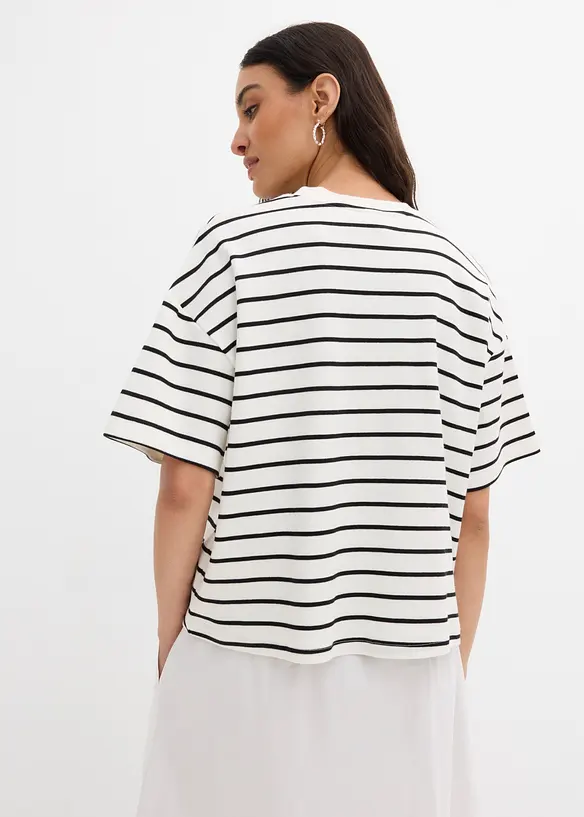 Maglia a righe in puro cotone biologico, bonprix