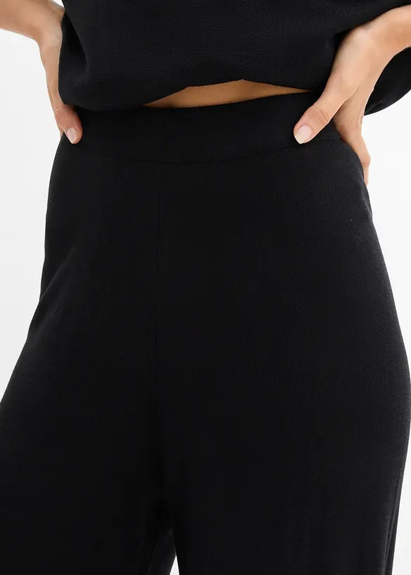 Pantaloni in maglia fine di misto viscosa, bonprix