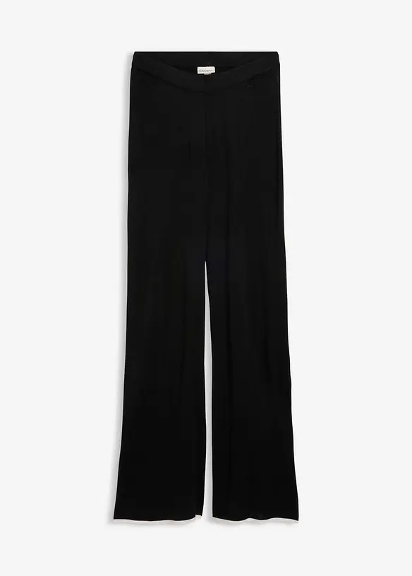 Pantaloni in maglia fine di misto viscosa, bonprix