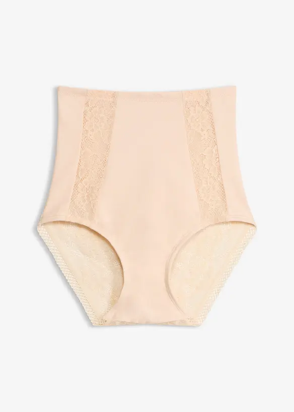 Culotte con pizzo e effetto modellante medio, bonprix