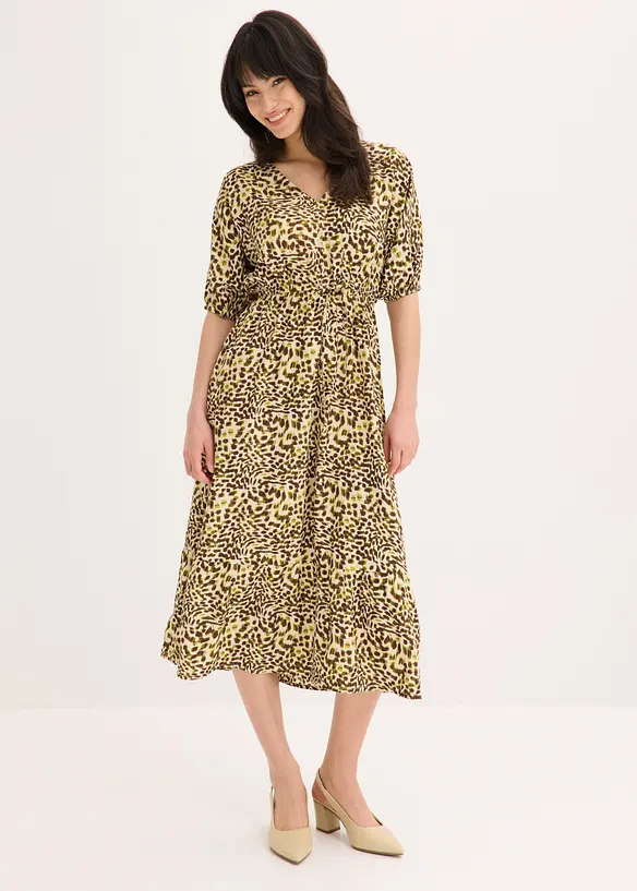 Abito midi in viscosa fluente, bonprix