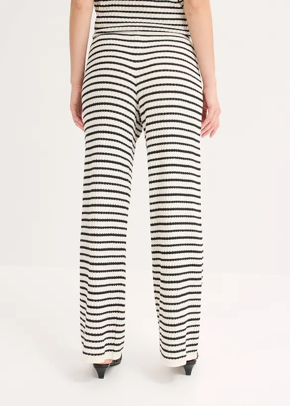 Pantaloni in maglia di misto lino fresco, bonprix