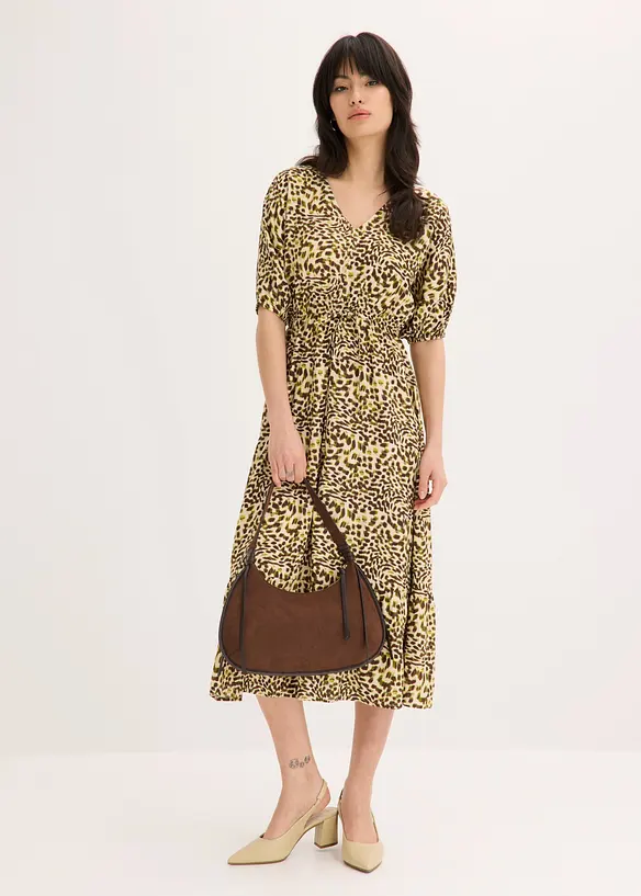 Abito midi in viscosa fluente, bonprix